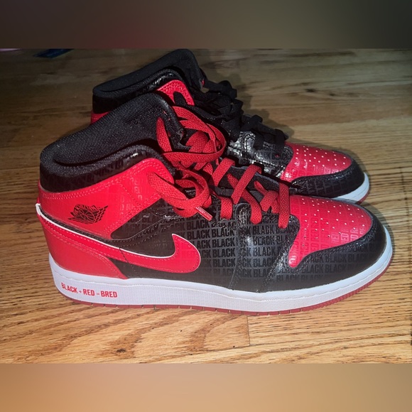 Jordan Shoes Jordan Mid Bred Text Poshmark